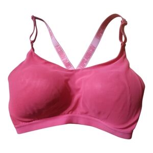 Women’s Size 34DD Victoria’s Secret  Sports Bra Pink Cross Back Bra